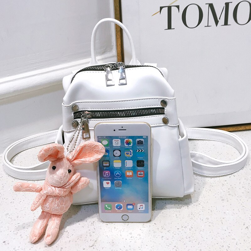 Seetic Mini Rugzak Vrouwen Pu Lederen Schoudertas Tienermeisjes Multifunctionele Kleine Rugzak Vrouwelijke Dames Schooltas