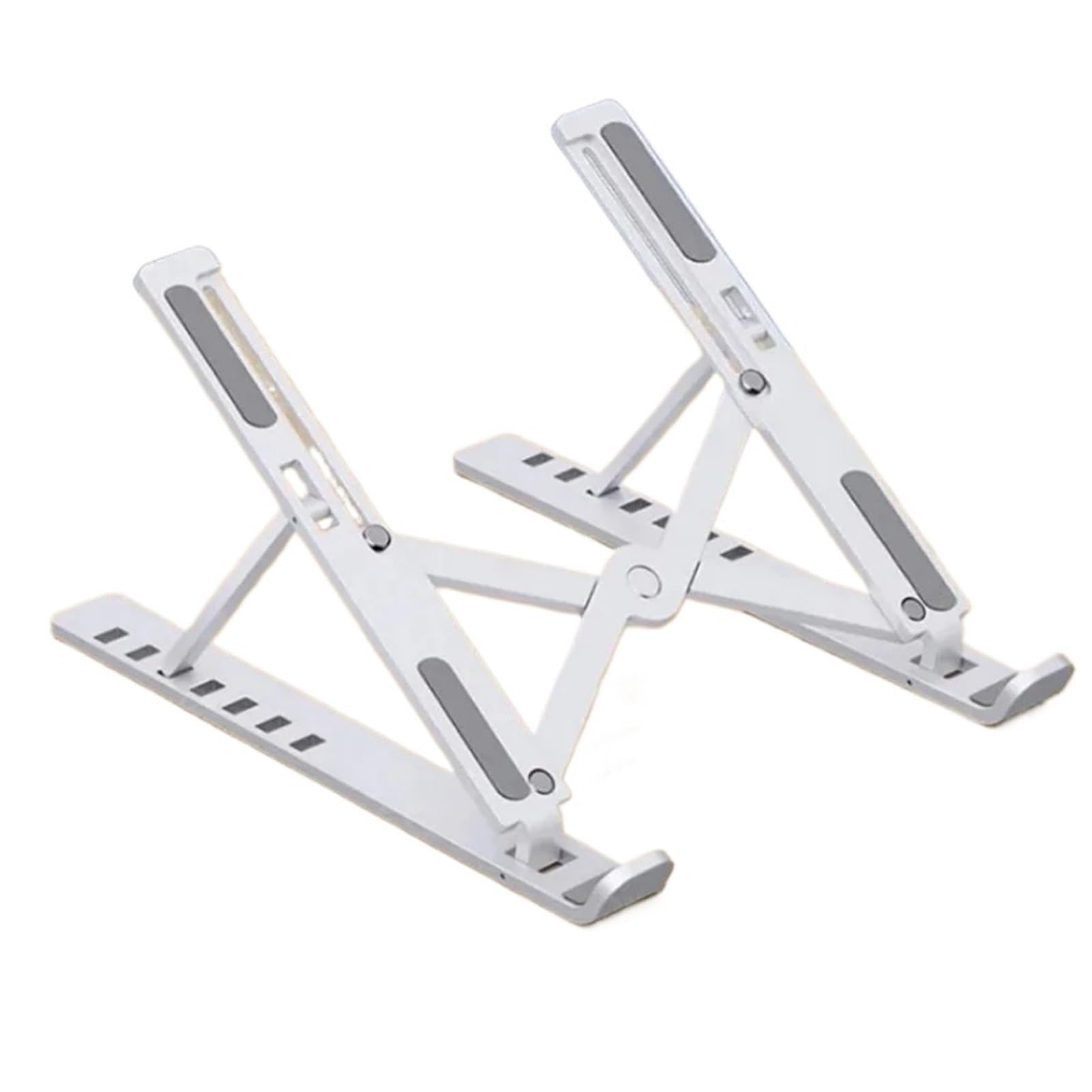 Opvouwbare laptopstandaard Verstelbare draagbare notebookbeugel Ondersteuningsbasis ABS Plastic houder voor laptops Accessoires Handig: WHITE