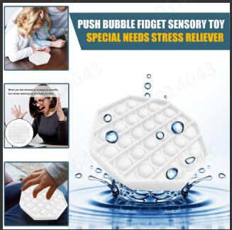 Push Bubble Fidget giocattolo sensoriale autismo esigenze speciali antistress morbido divertente Push Bubble Fidget giocattolo sensoriale colori caramelle: M