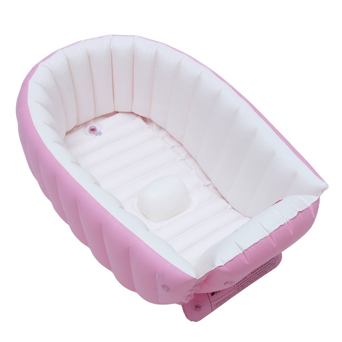 Draagbare Baby Bad Opblaasbaar Bad Baby Bad Kussen Warm Warm Houden Vouwen Bad Bad Douche Tool 98x65x28cm: Roze
