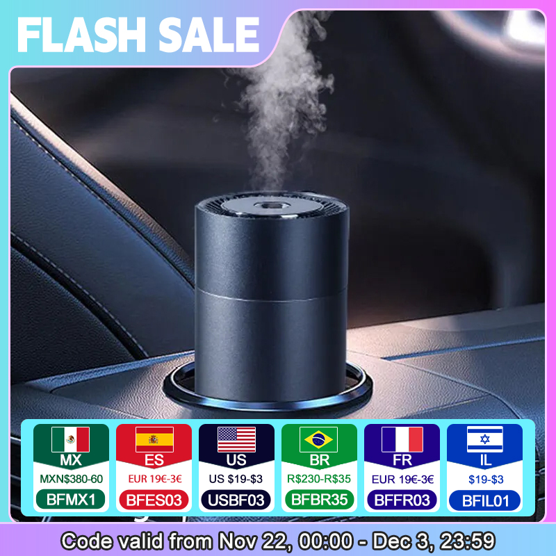 Luchtbevochtiger Diffuser Voor Auto Kleine 260ml Luchtbevochtiging Led Licht Aromatherapie Machine Thuis Slaapkamer Grote Spray