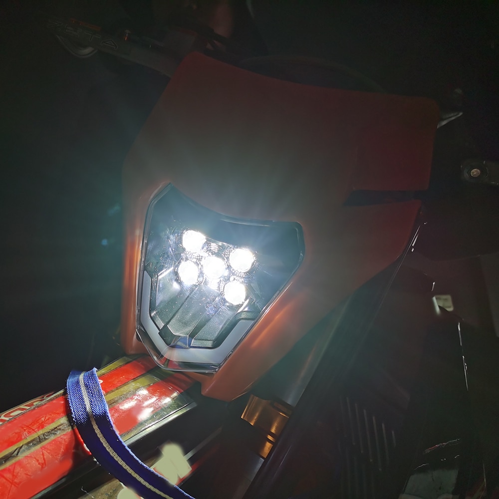Motorcykel led universalstrålkastare strålkastarlampa ljus för ktm exc xc xcf xcw xcfw sx sxf sxs 125 150 250 350 450 530
