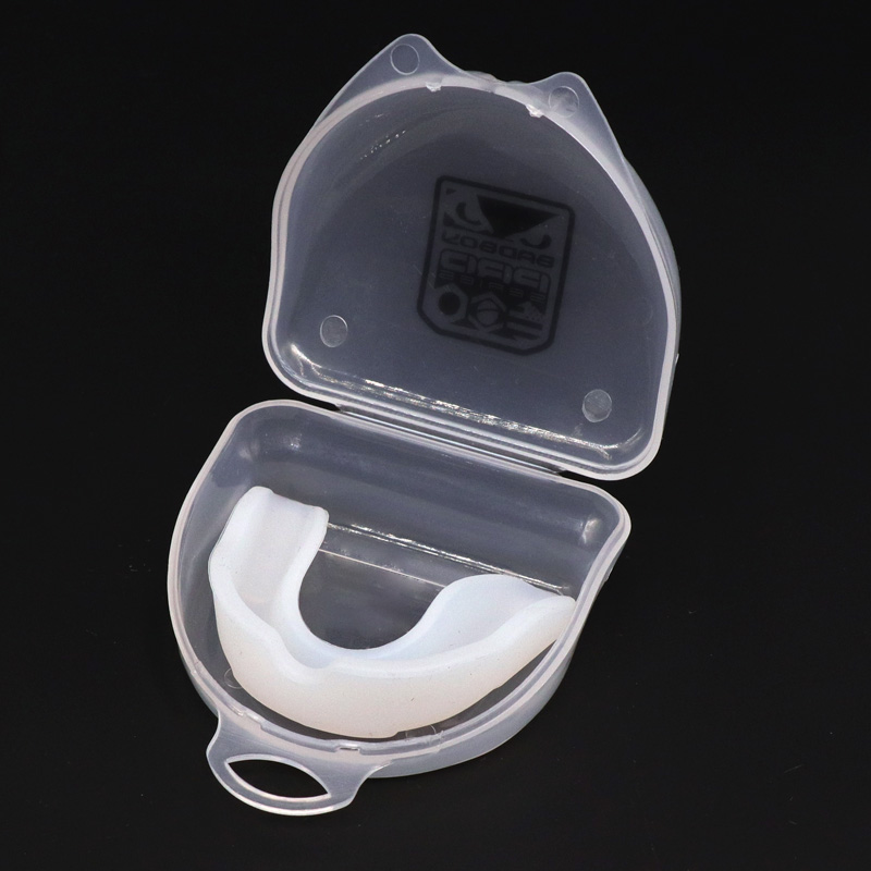 Protège-bouche de Sport, Protection Anti-molaire, pour boxe, Sanda, karaté, Taekwondo, combat, basket-ball, Football: Milky white with Box