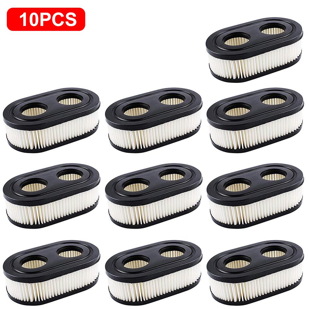 vhbw Filterset (1 x voorfilter, 1 x luchtfilter) geschikt voor Briggs & Stratton 12V802-0180-01 grasmaaiermotor zwart/wit/turquoise