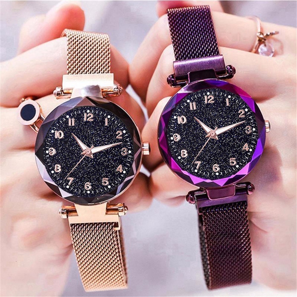 Speciale aanbieding dames love star buckle luxe nachtlampje dameshorloge roestvrij staal quartz horloge relogio feminino