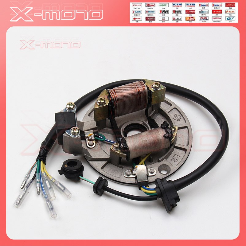 Mangeto Stater Vliegwiel Motor Lifan LF125cc Horizontale Kick Start Motor Magneto Coil Stator Kit Voor Pit Dirt Bike: Stater Coil