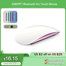 Bluetooth 4.0 Arc Touch Mouse Magic 3 Type C Oplaadbare Draadloze Mause Kleurrijke Groen Roze Ultra-Dunne Muizen Voor macbook Laptop