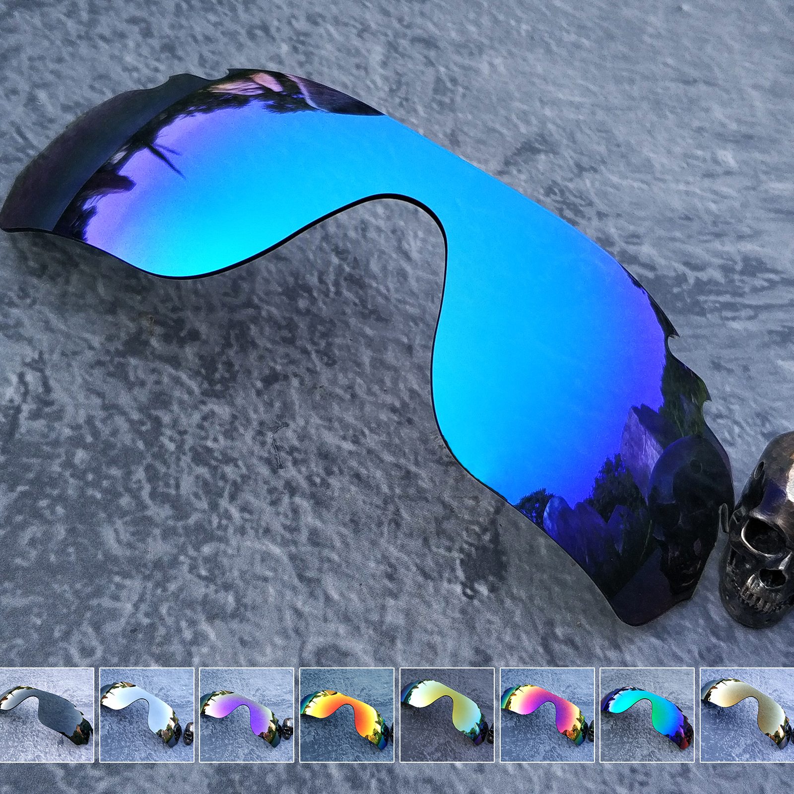 Firtox policarbonato lentes de repuesto para-Marco de gafas de sol Oakley RadarLock Edge ventilado OO9183-múltiples colores (solo lentes)