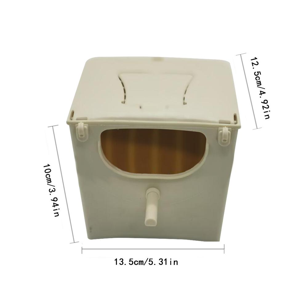Bird Nest Box Bird Cage Mount Nesting Box Plastic Parakeet House Breeding Mating Box for Budgie Lovebirds Cockatiel Parrot