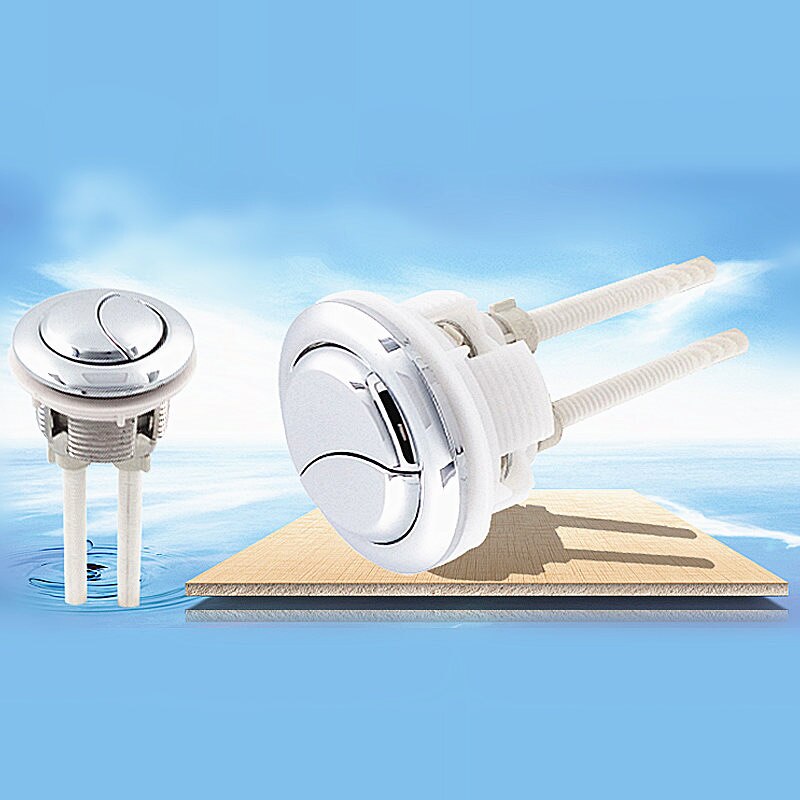 Inside Diameter 48mm Toilet Flush Push Button Outer Diameter 58mm Round Toilet Dual Push Button Plastic Toilet Push Button