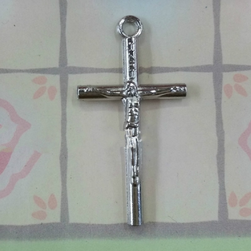 Diy Religieuze Kruis Lichtmetalen Hanger Jezus Kerk Kruisbeeld lam van god jezus rood accessoire decoratie Christus Katholicisme