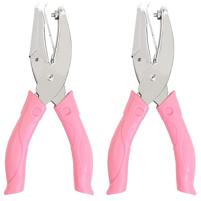 2 poinçons en forme de coeur + en forme d'étoile en métal à une main