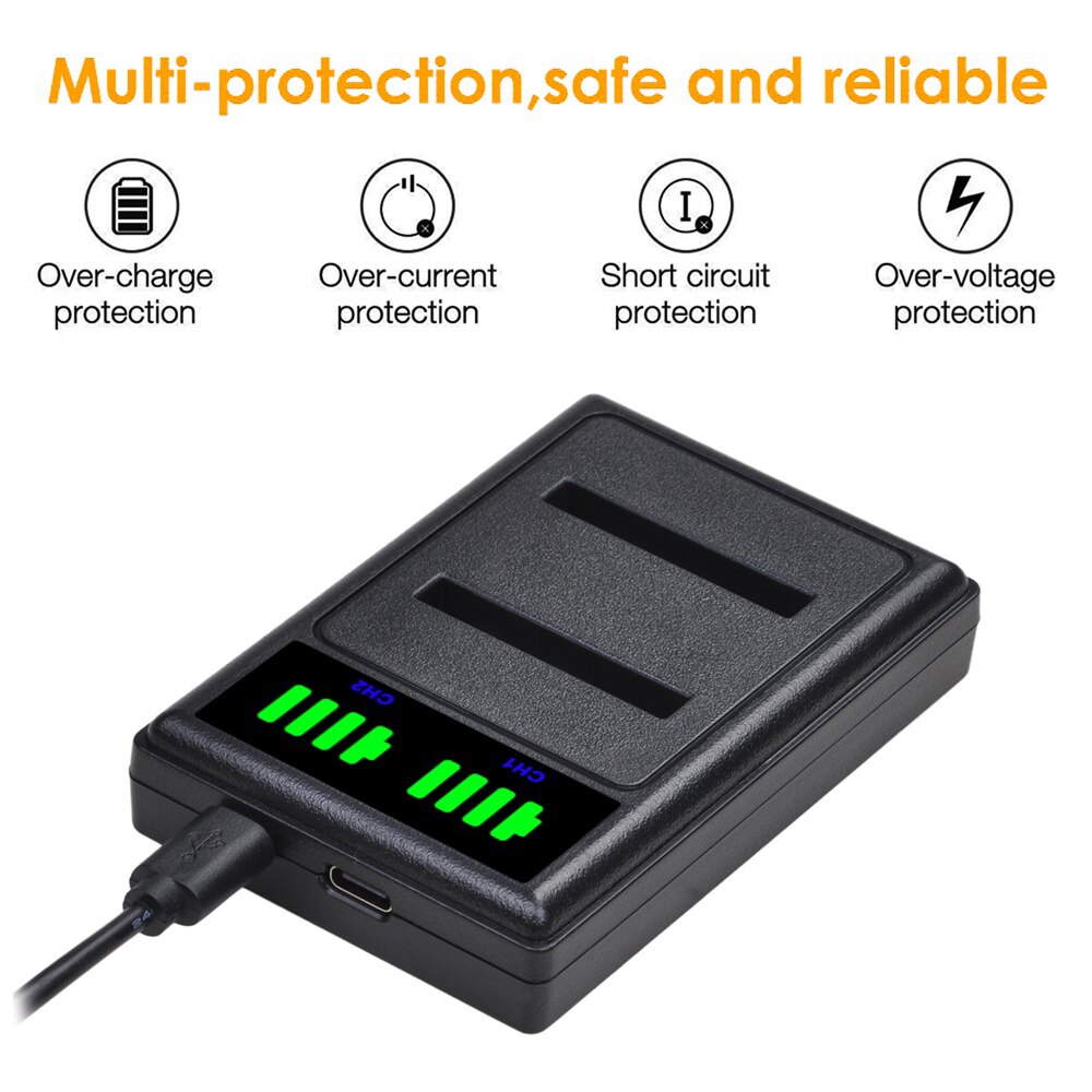 NB 11L Battery Charger with NB11L NB-11L Battery Set for Canon Powershot SX410 is, SX420 is, Lxus 182, IXUS 240 HS, A2300 is