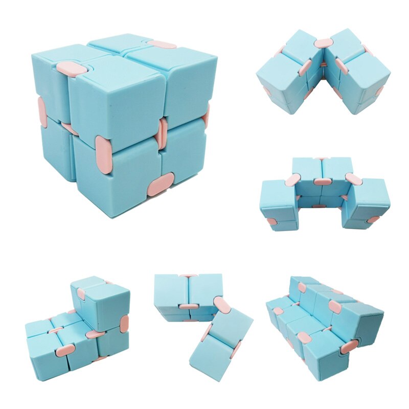 Fidget Speelgoed Vingertoppen Decompressie Puzzel Cube Vierkante Antistress Speelgoed Magic Infinity Cube Zintuiglijke Speelgoed Kinderen Volwassenen 1Pcs