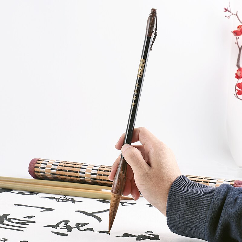 Kinesisk maleribørste sæt 18 stk / sæt kinesisk kalligrafibørste pen malingbørste kunst stationær olie akvarel maleribørste