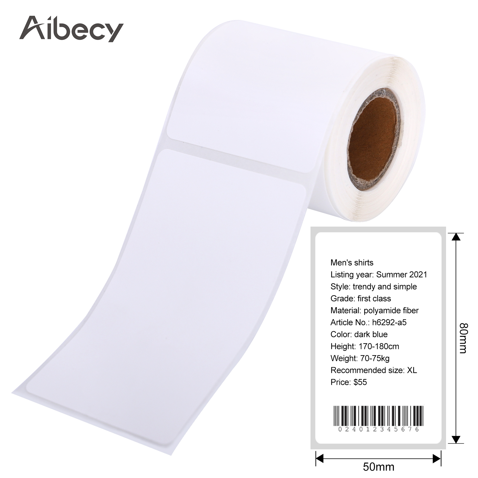 Label Printer Sticker Thermal Label Paper Self-Adhesive Printable Paper Roll Waterproof Oil-Proof Tear Resistant for DP23/DP30: type 12