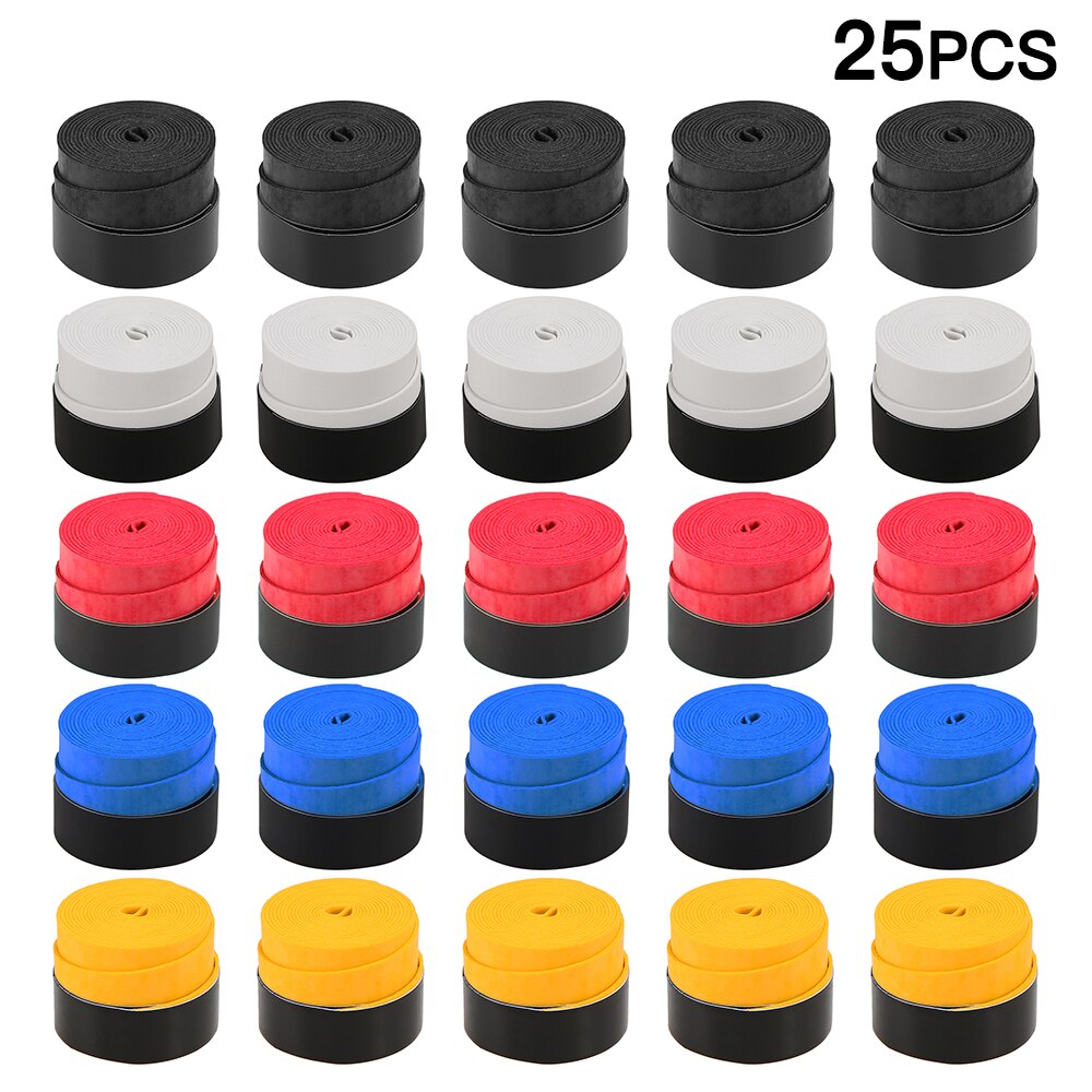 Outdoor Sport 10Pcs/25Pcs/60 Pcs Anti-Slip Tennis Badminton Racquet Grips Zweetband Polyurethaan Training oefenen