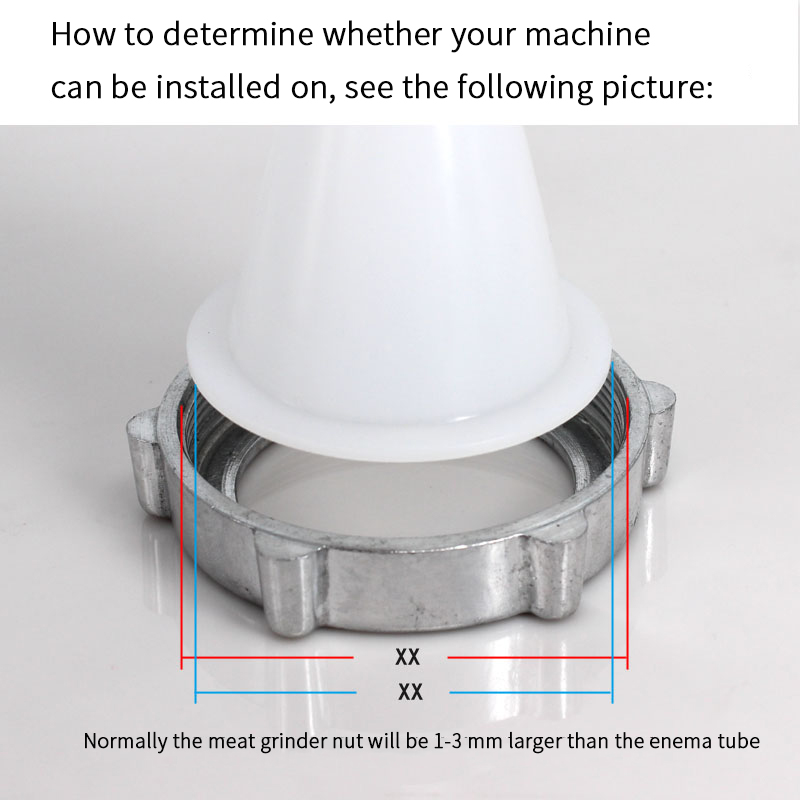 Trechter, worstmond, worstbuis, handmatige klysma, klysma-instrument, darmbuis, multifunctionele klysma