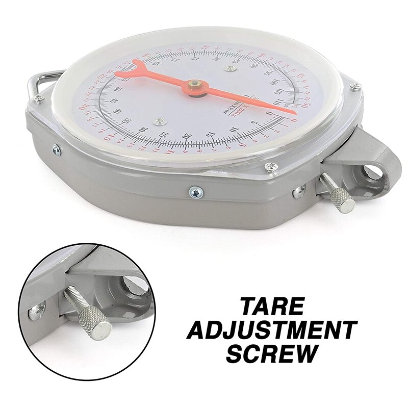 Heavy Duty Hanging Mechanical Scales Kitchen Dial Scale Multi Purpose Portable Hand Held Dial Weight Scale 110 Lb
