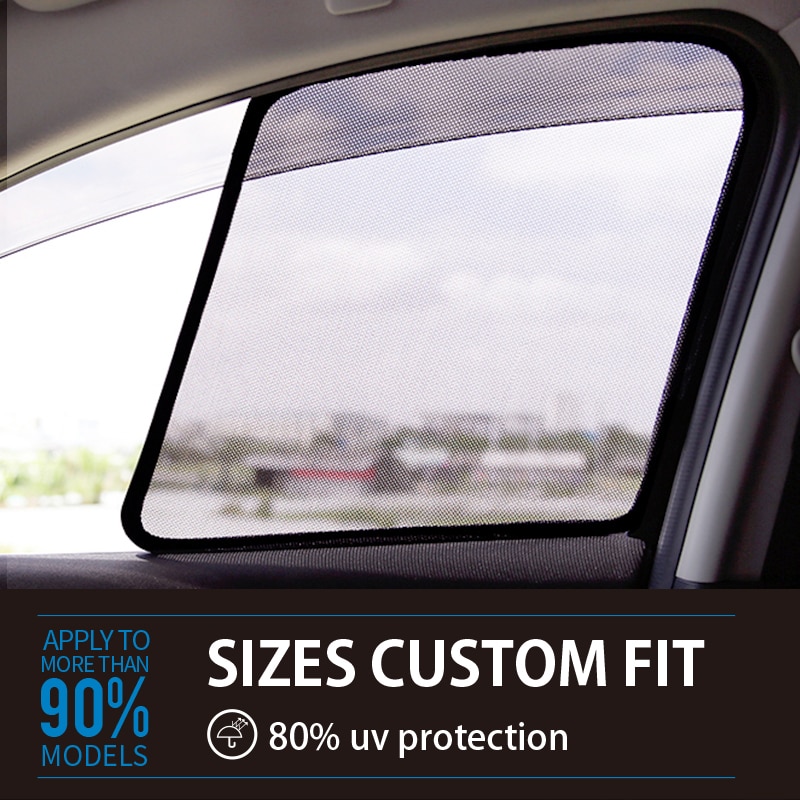 For BENZ GL/GLS X164 X166/ML CLASS W163 W164 W166/R CLASS/W210 W212 Car Curtain Black Car Side Window SunShades Mesh Shade Blind