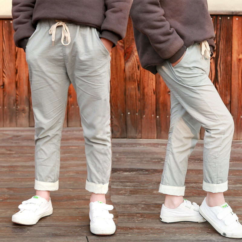 DIIMUU pantaloni sottili estivi pantaloni per ragazzi pantaloni in cotone per bambini pantaloni per bambini stile elastico in vita pantaloni lunghi misura 3 anni