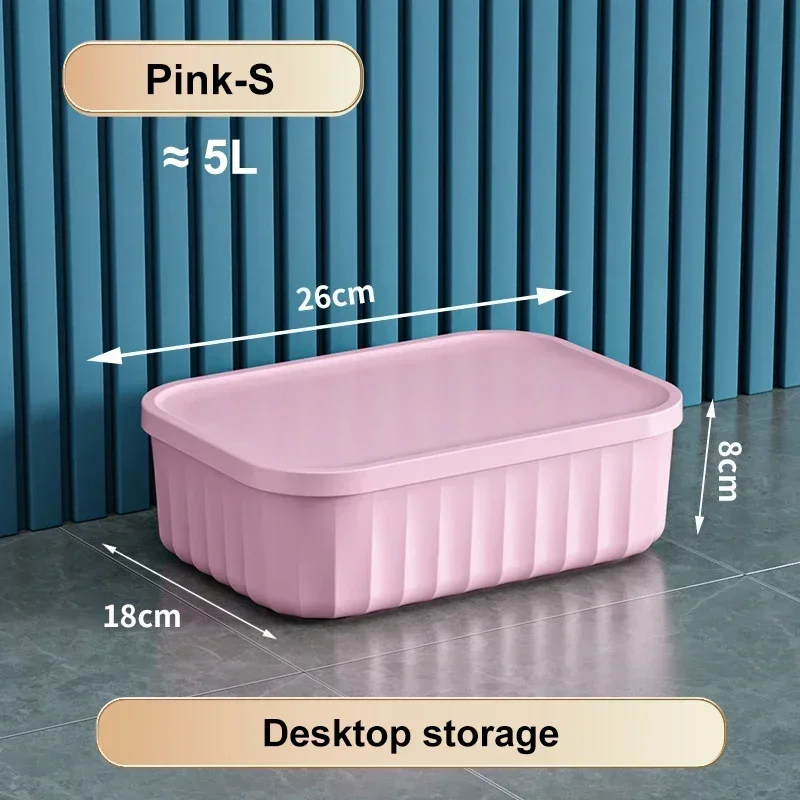 Japanische Kunst Farbe Aufbewahrung sbox Schlafsaal Heimat Sekretariat Schreibtisch Kleinigkeiten Container Snack Kosmetik mit Deckel Aufbewahrung sbox: Weiß