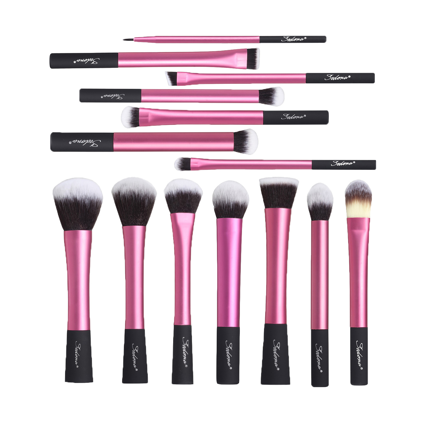 Sedona Makeup Brushes Pro Pink Brush Set Powder EyeShadow Blending Eyeliner Eyelash Eyebrow Make up Beauty Cosmetics Brushes: SD06 Pink