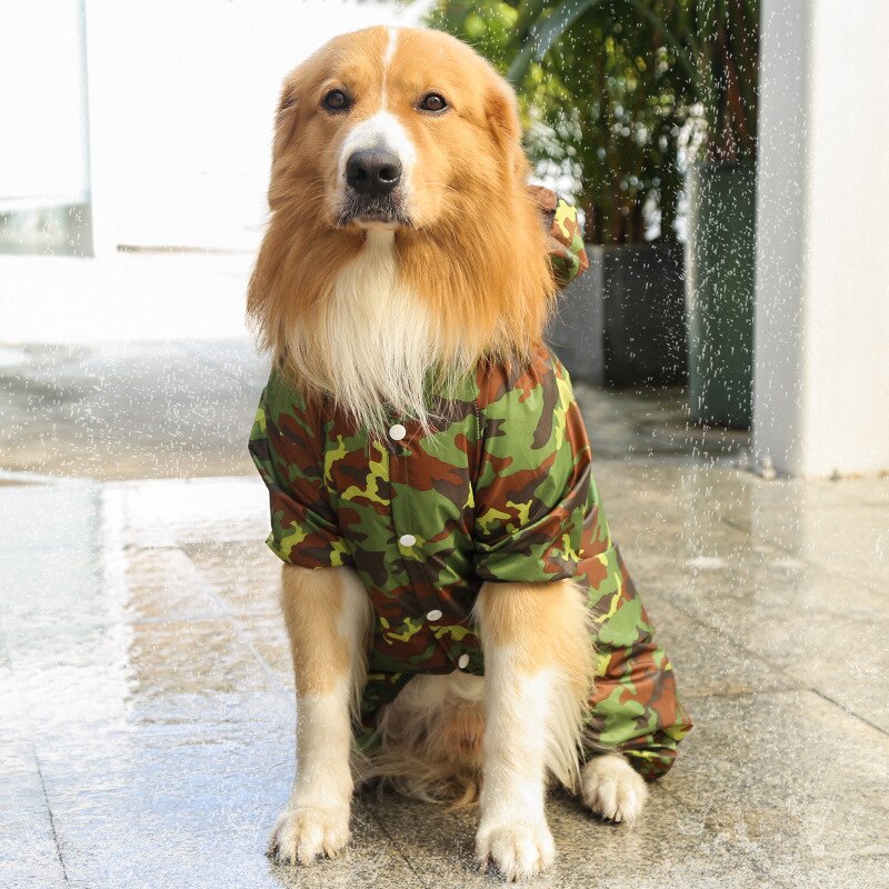 Manteau de pluie à quatre pattes pour chien, imperméable, réfléchissant, respirant, pour l&#39;extérieur, 3XL-6XL