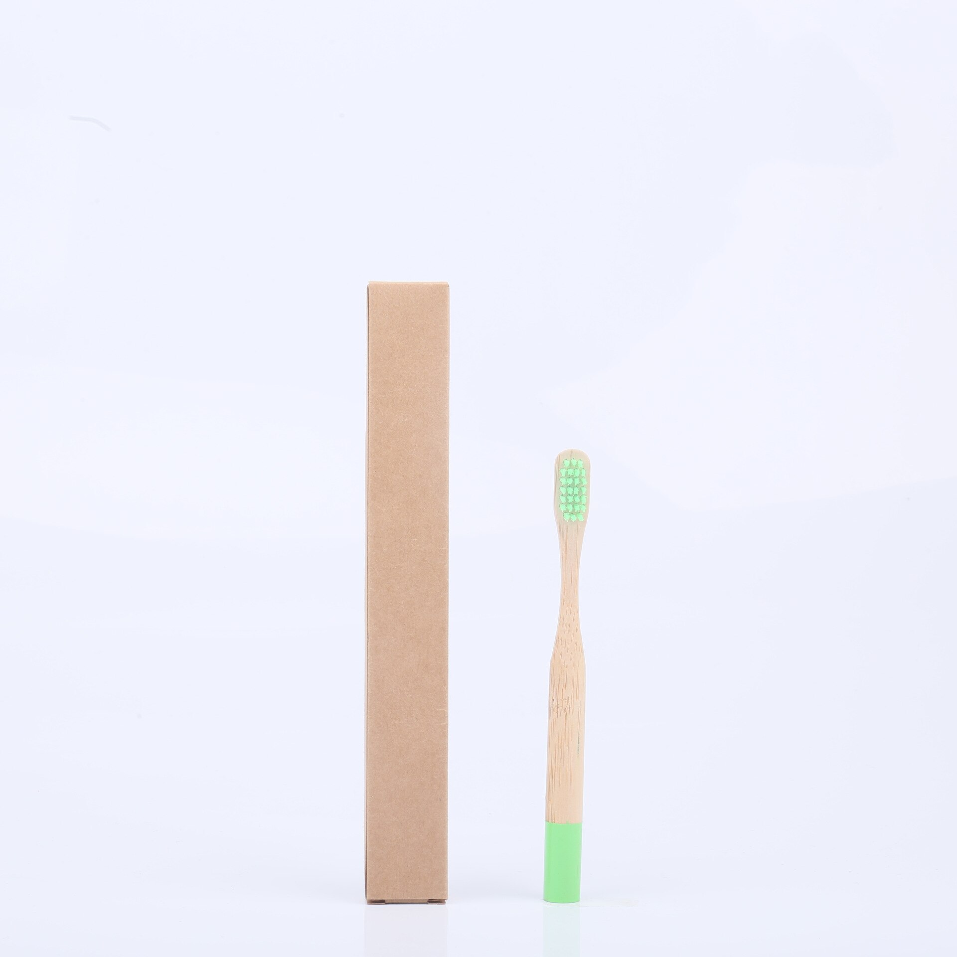 1Pcs Kids Kleurrijke Bamboe Tandenborstel Ronde Handvat Natuurlijke Koolstofarme Eco-vriendelijke Zachte Tandenborstel Oral Care: 94