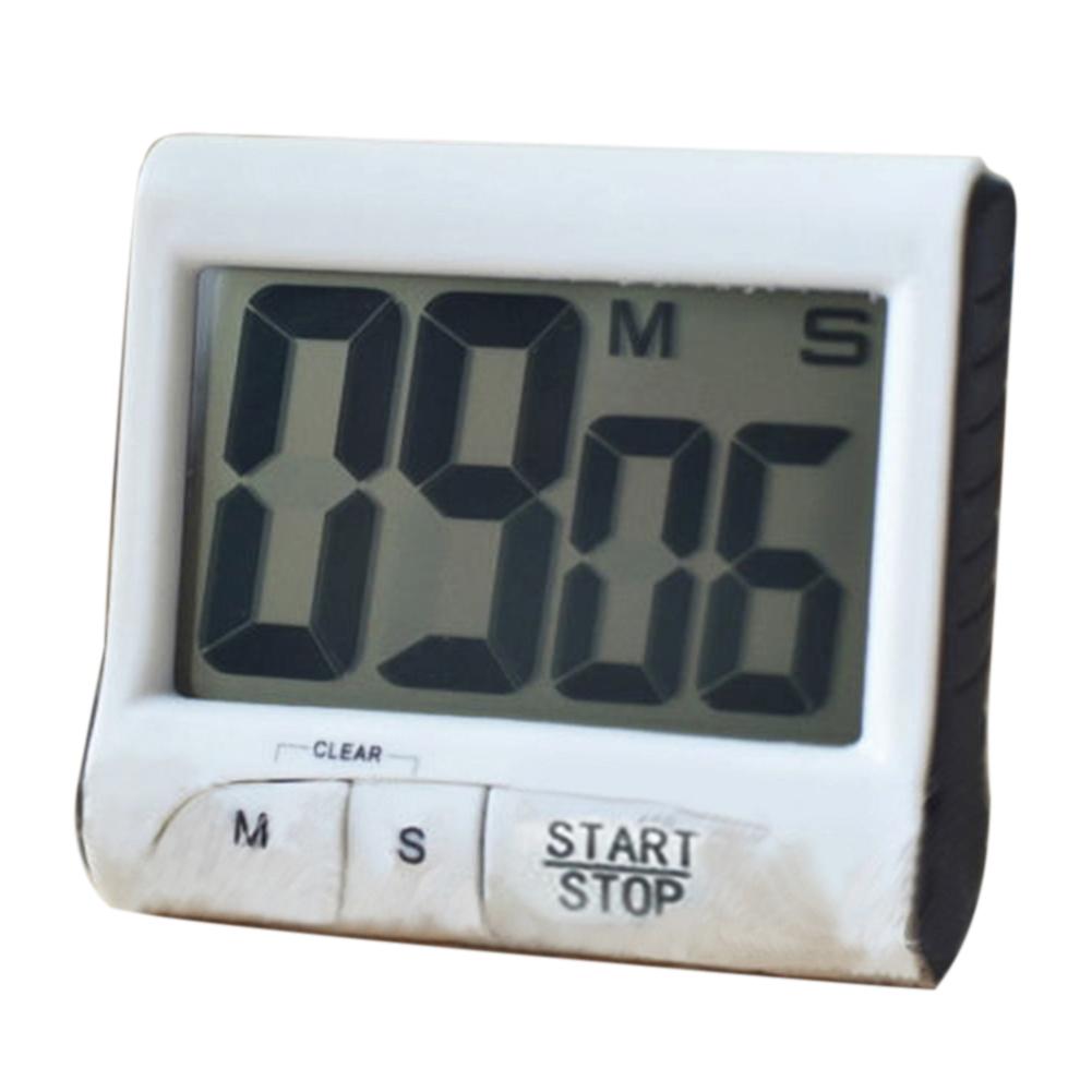 Large LCD Digital Screen Kitchen Timer Bell Count-Down Back Stand Clock Loud Alarm