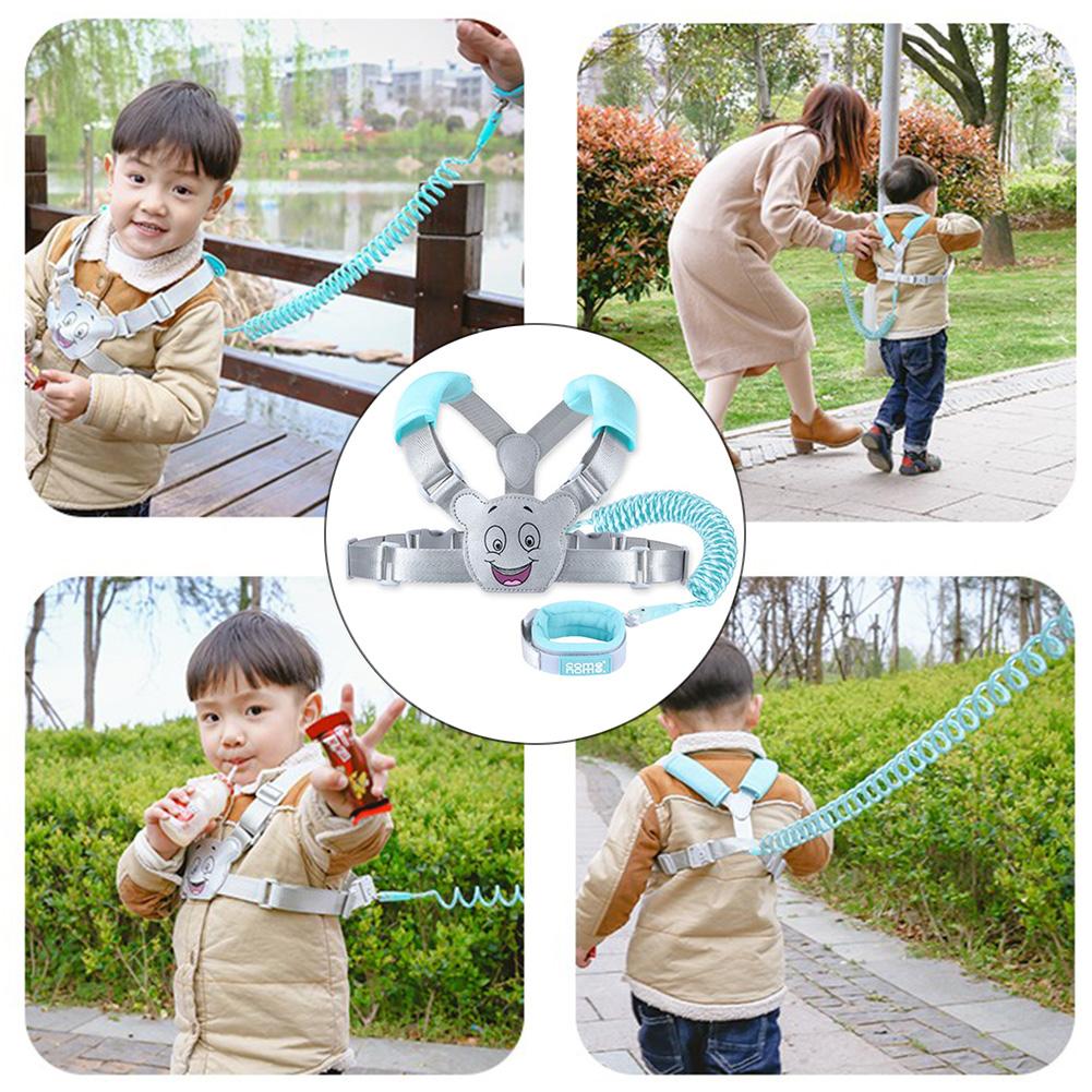 Anti Verloren Kind Veiligheid Leash 2.5M Verstelbare Trekkabel Band Armband 2 In 1 Leash Polsband Riem Voor baby