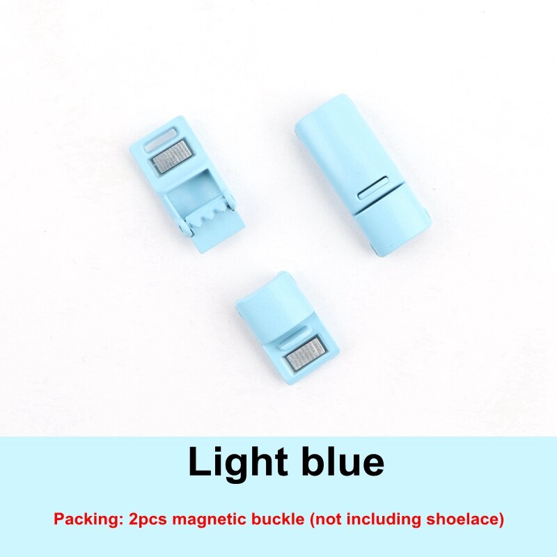 Matte Metallschnürsenkel Magnetschnalle Schnürsenkel Magnetverschluss 28 Farben Schuhe Zubehör AF1 Sneaker Kits Metallschnürsenkel Schnalle: TRANSPARENT