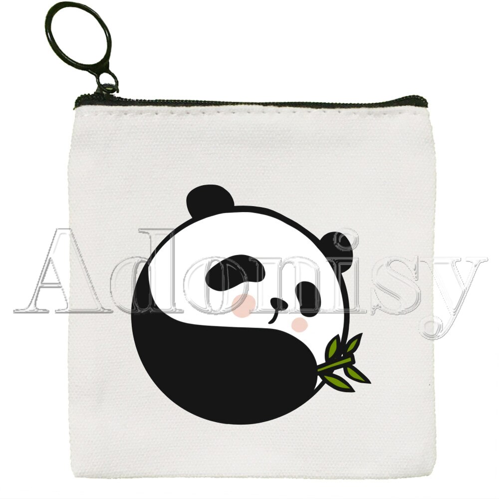 Panda Geldbörse Vintage Mini Brieftasche Ändern Pouch Haushalt Tragbare Schlüssel Karte Speicher Karte Tasche Zipper: I