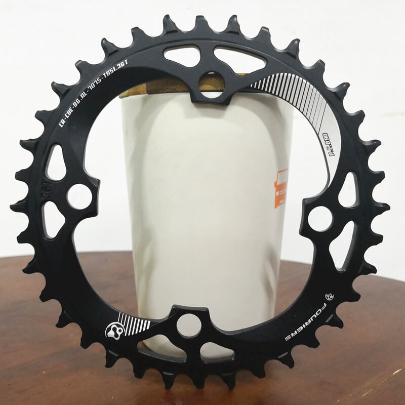 Fouriers mtb kettingblad 96 bcd mtb fiets crank kettingblad tand schijf 36t 38t voor mtb mountainbike racefiets