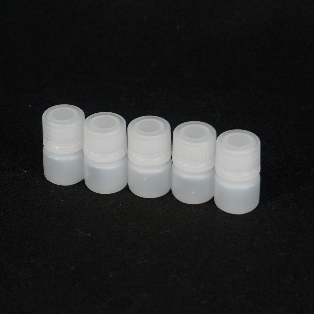 Lot5 5ml-500ml White PP Plastic Cylindrical Chemical Container Reagent Bottle