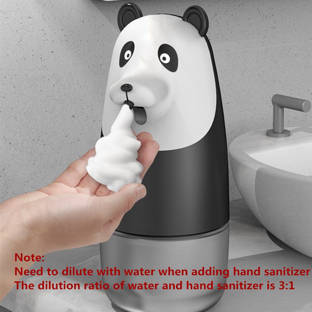 Søde panda automatisk håndsæbedispenser induktion skummende sæbedispenser flydende sæbedispenser håndvask badeværelse forsyninger