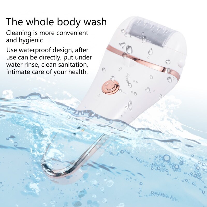 Electric foot callus rechargeable foot file with 3 grinding heads and waterproof foot care tools