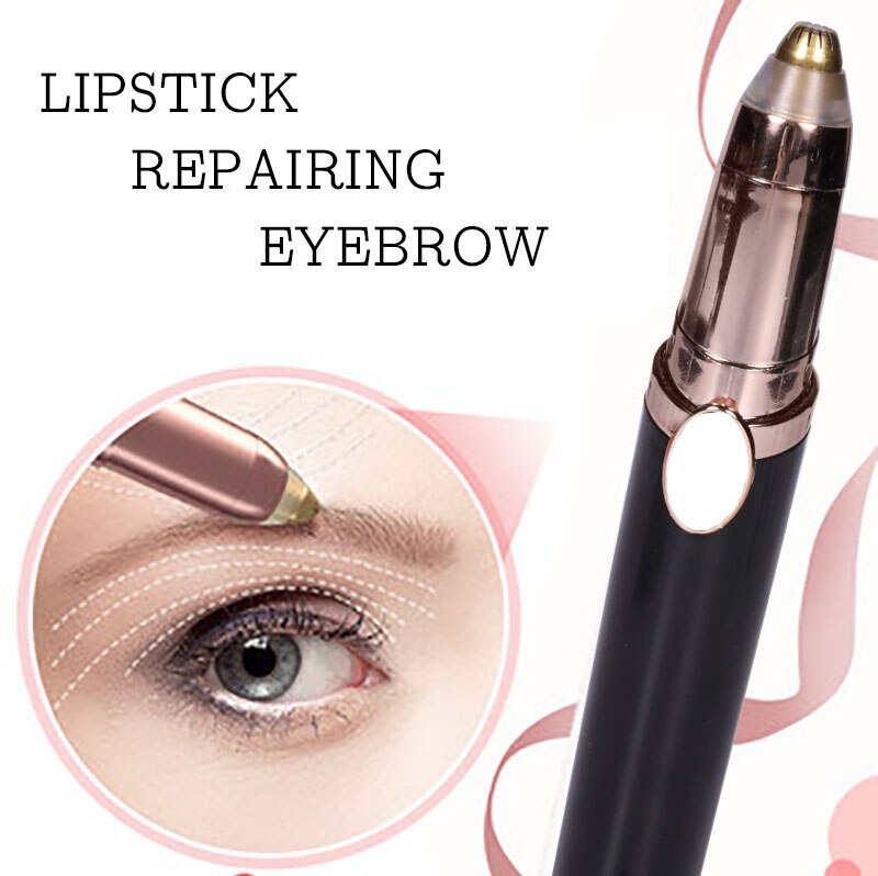 Klassieke veilige elektrische gezichts- en wenkbrauwschaar, mini draagbare tondeuse voor vrouwen, lichaamsscheerapparaat, verwijderaar van scheermesjes en epilator.