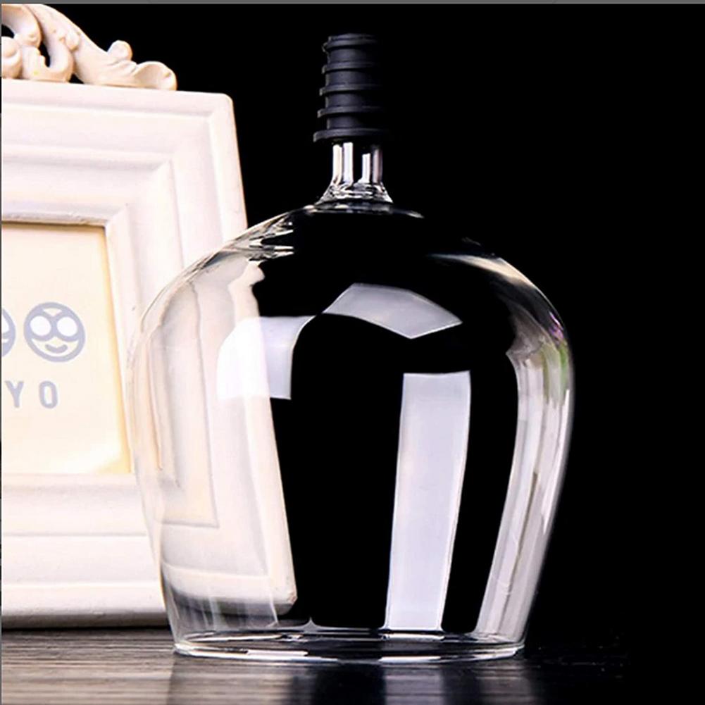 Glass Wine Bottle Durable Corks Binge Drinking Partner Red Wine Glass Bottle Wine Dedicated Booze Cup Perfect Topper