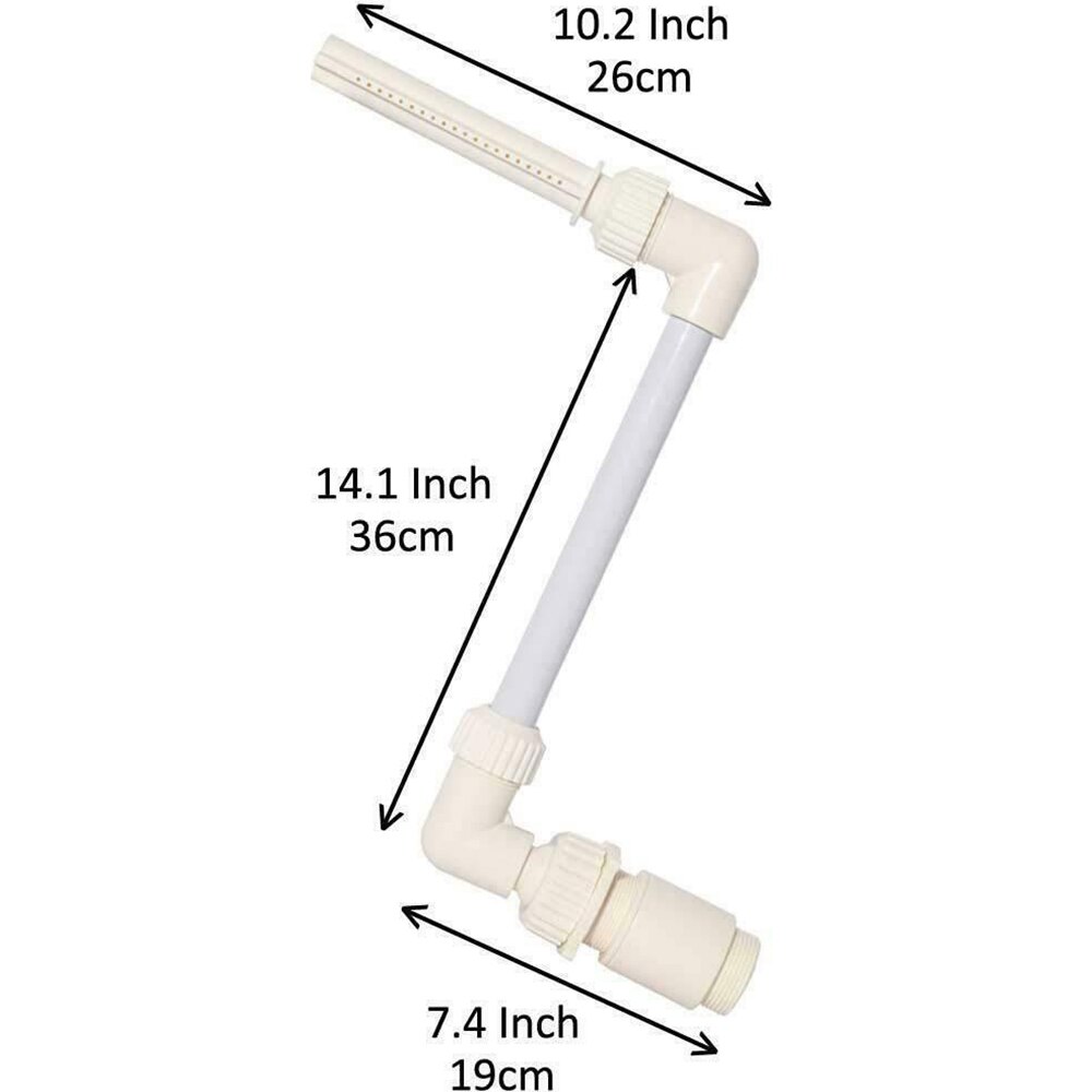Pool springvand svømmebassin vandfald springvand sæt pvc springvand rør dyse hoved sæt pool tilbehør dekoration forsyninger