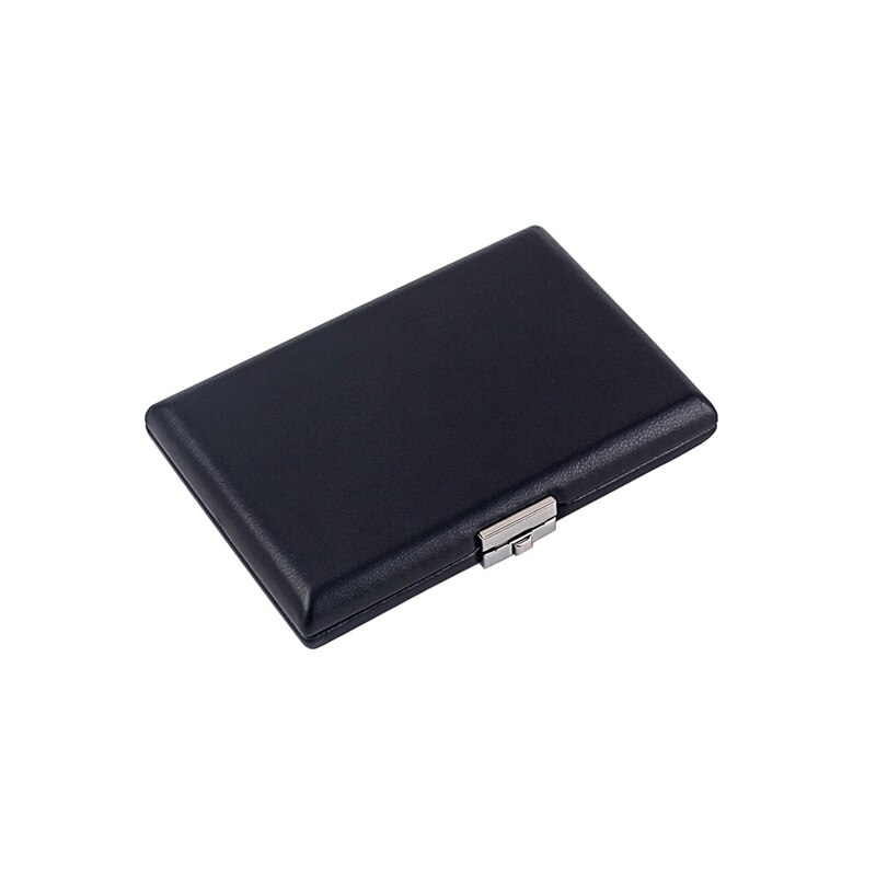 Oboe Reed Case Storage, Wooden + PU Leather Cover Reed Case Holder Storage Box for 12Pcs Reeds Cover