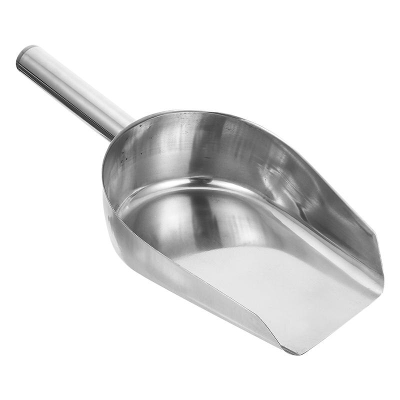 Pala de acero inoxidable para medir Harina de azúcar, granos de arroz, para fiestas, Bar, Buffet, comercial, utensilios de cocina