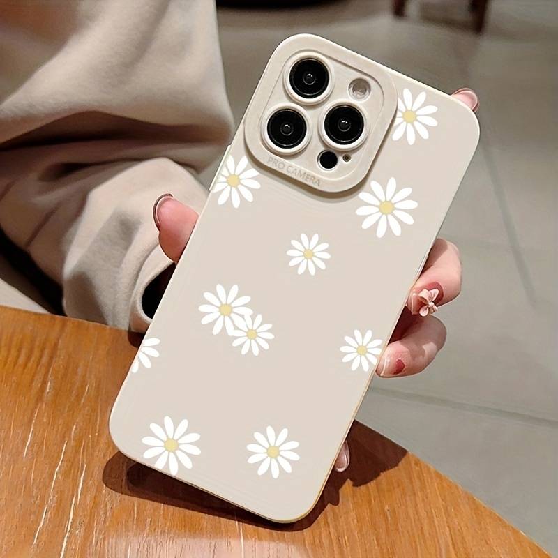 Daisy Graphic Printed Phone Case For iPhone 13 11 12 14 15 16 Pro Max Plus 16E XR 8 7 Plus SE X XS Max Soft Matte Cover