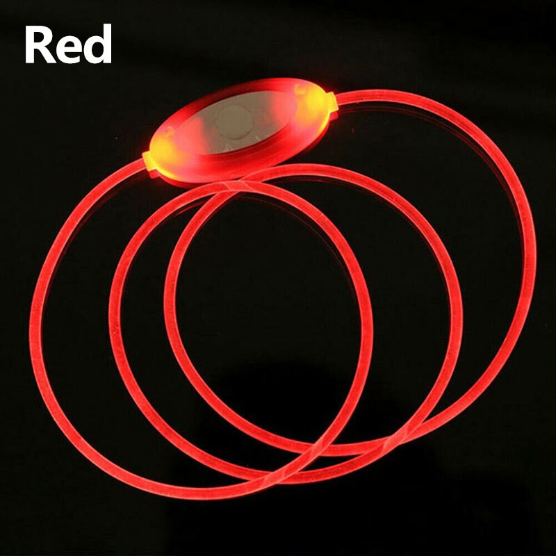 Collar luminoso LED, DIY se puede cortar y collar de perro ajustable corbata de perro suficiente colgante collar de perro led cinturon coche perro: red