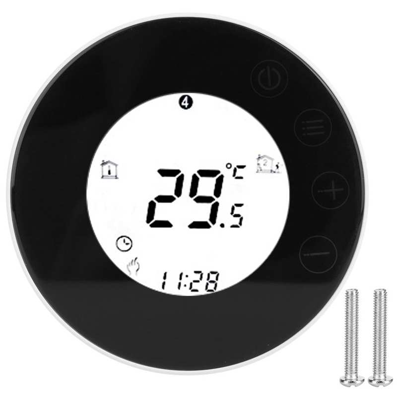 Round Water Heating Smart Thermostat LED Touch Intelligent Thermostats Temperature Controller APP Voice Control 95-240V