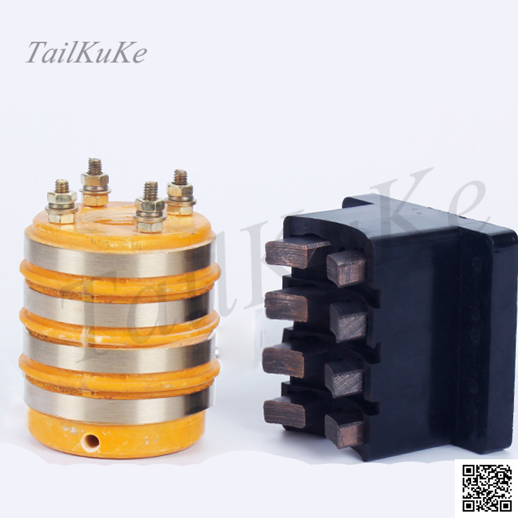 2 - way 4 - way pillow packing machine accessories rotating conductive slip ring bakelite carbon brush frame universal copper