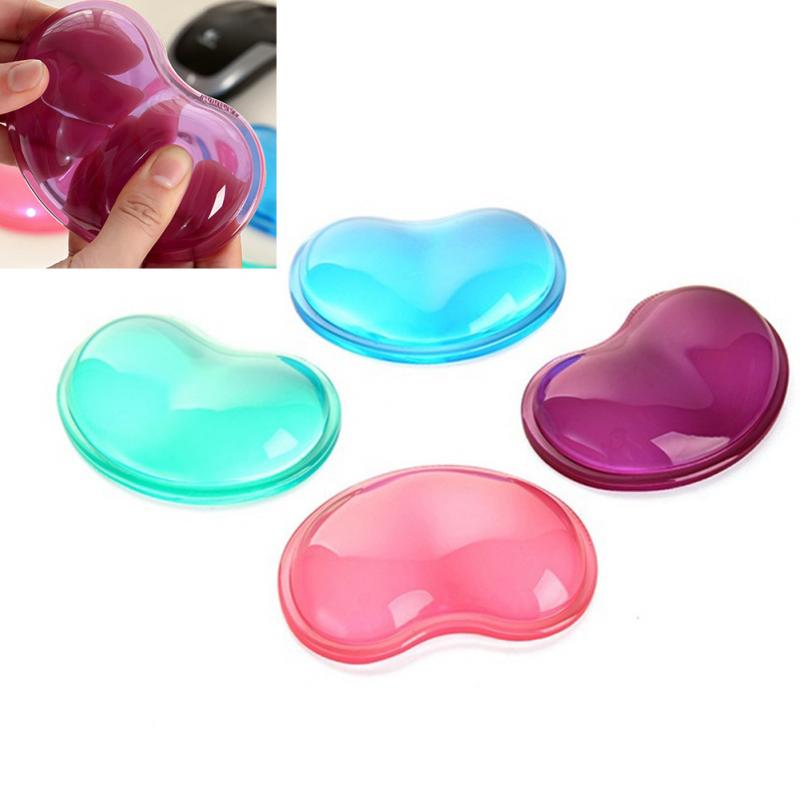 3D Wrist Rest Mouse Pad For Office Work Heart-shaped Comfort Silica Gel Hand Pillow Memory Cotton