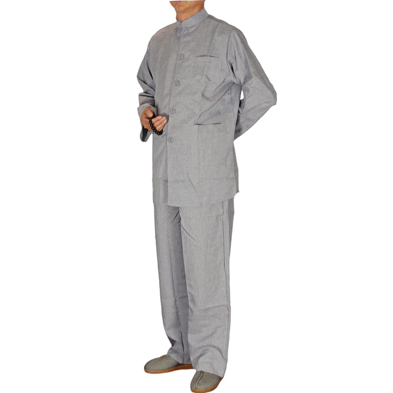 Costume de Temple Shaolin, homme et femme, Robe bouddhiste Zen, Robe de méditation bouddhiste, uniforme, costume de moine