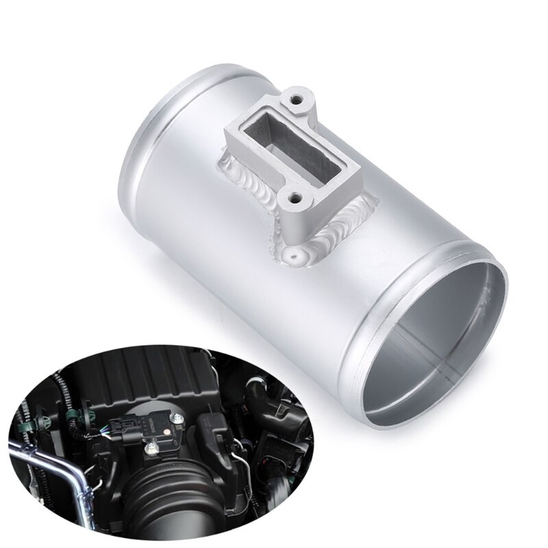 594E Aluminum Alloy Intake Pipe Sensor Mount Air Flow Sensor Mount Mass Air Flow Sensor Adapter Intake Meter Mount for Car: C