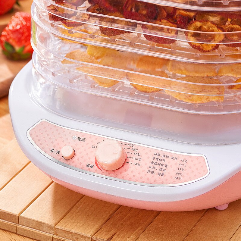 Máquina deshidratadora de alimentos para el hogar, MINI deshidratador de alimentos para mascotas, 5 bandejas, aperitivos